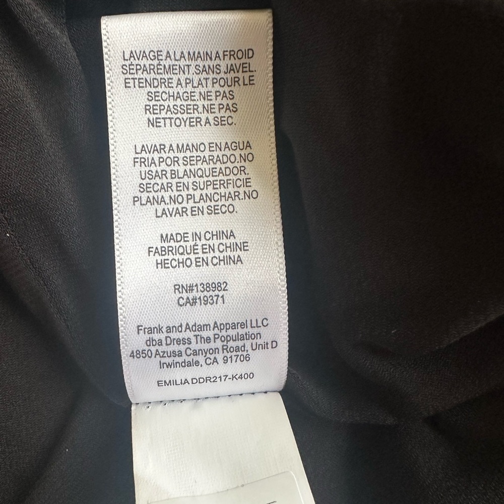 Dress the Population Shiny Metallic Long Sleeve Dress – Size Large - Picture 11 of 16